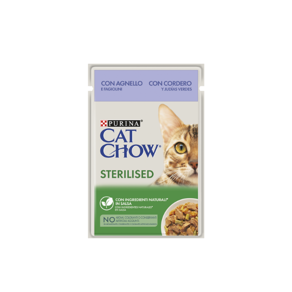 Cat Chow - Wet Cat Food - Sterilised - Lamb and Green Beans (85 g)