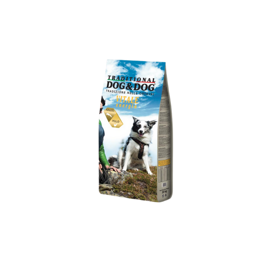 Traditional Dog & Dog - Dry Dog Food -With Chicken - 10Kg